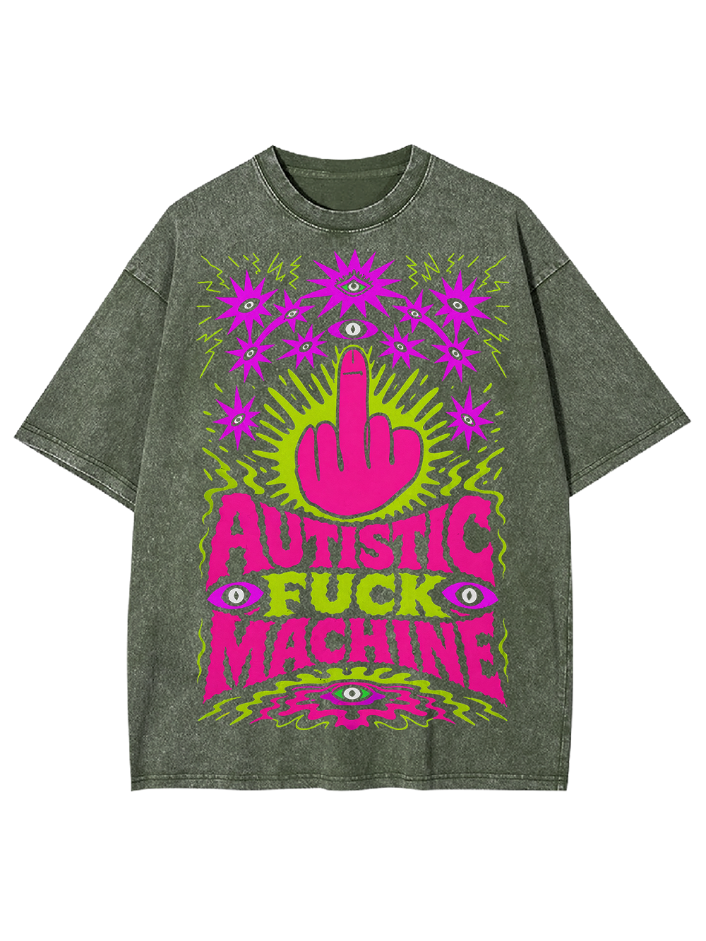 AUTISTIC FUCK MACHINE AAA WASHED TSHIRT