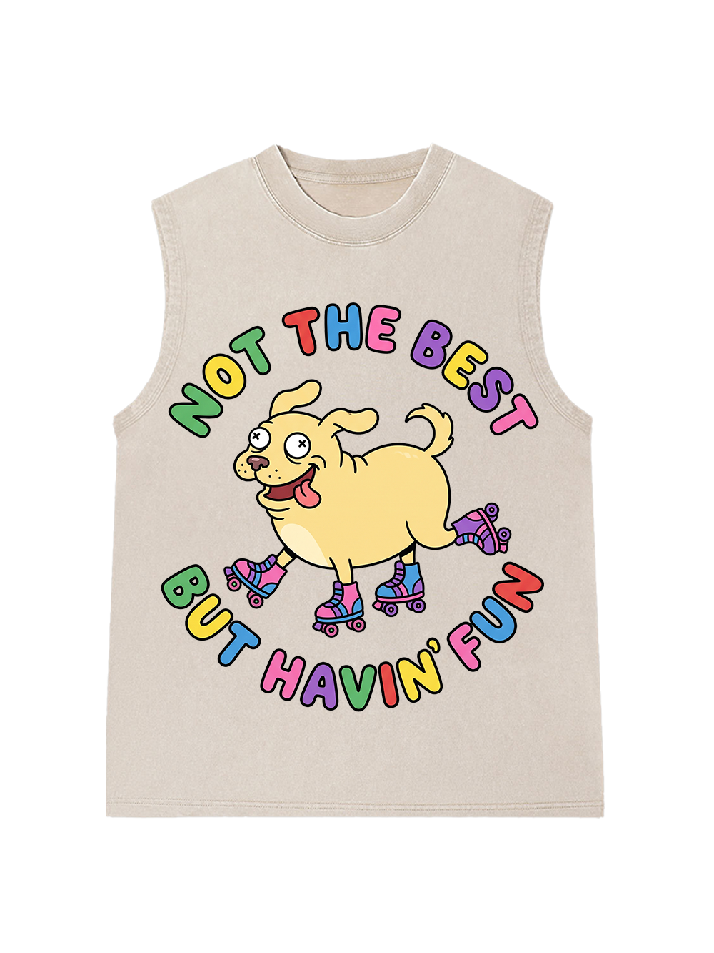 ROLLER DOG FUN WASHED TANK