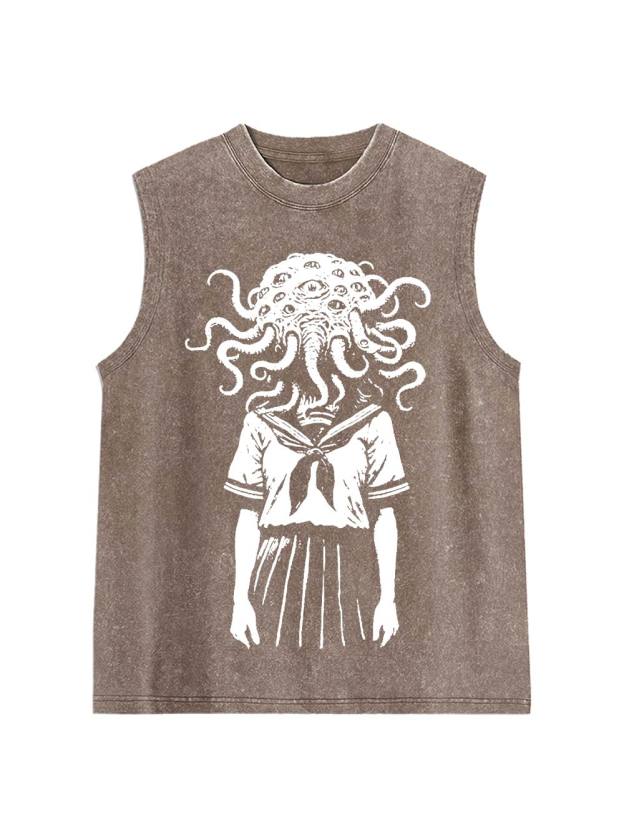 Tentacled Enigma Washed Tank Top