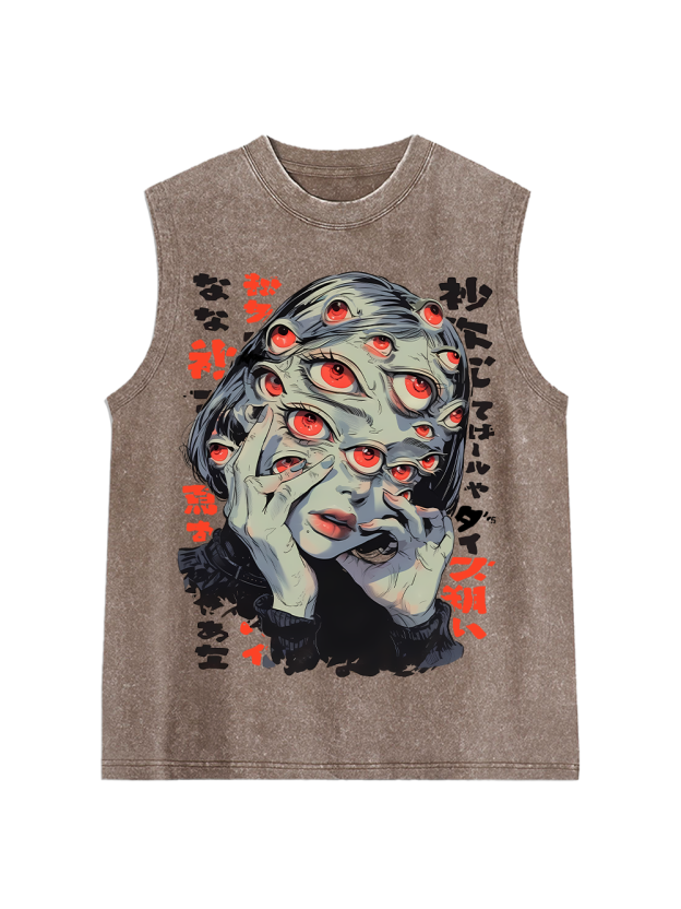 Thousand Eyes Gaze Washed Tank Top