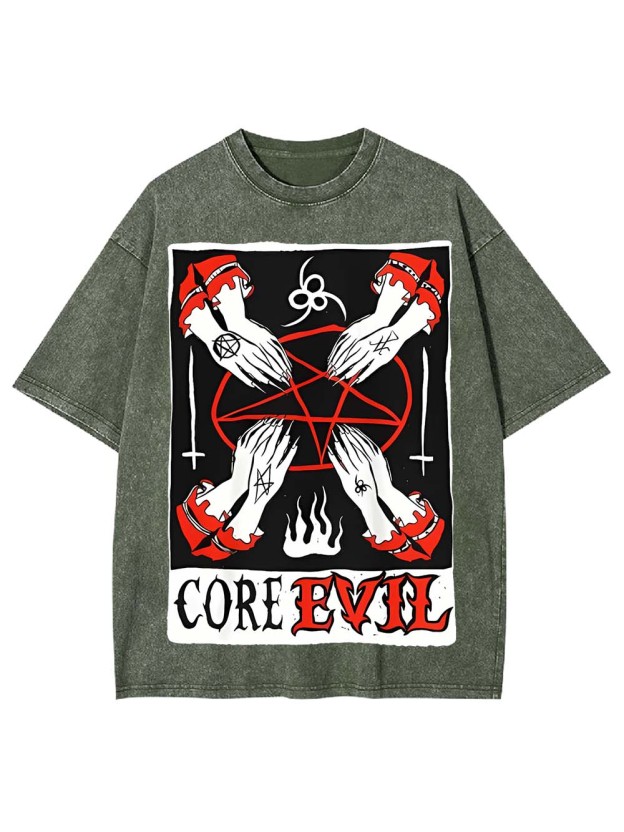 Core Evil Washed Tshirt