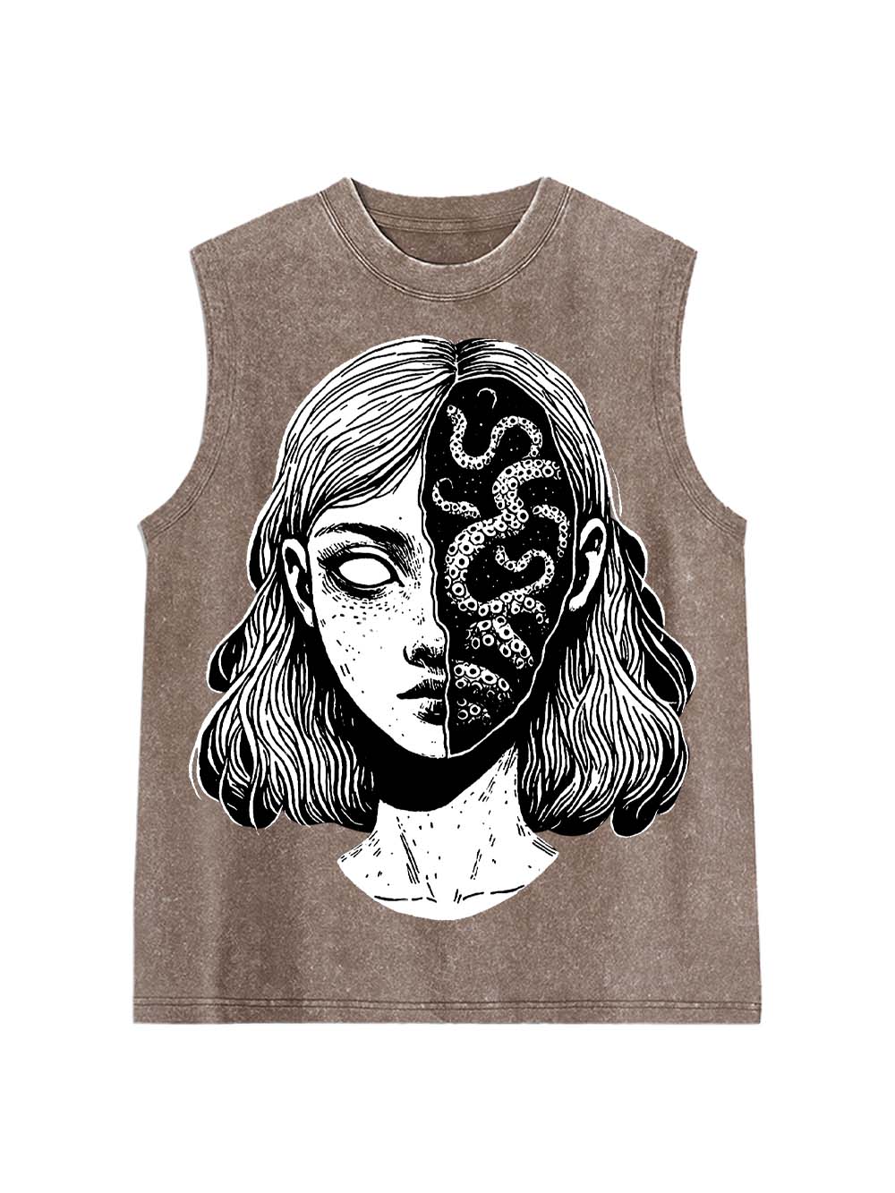 The Duality Within Washed Tank Top