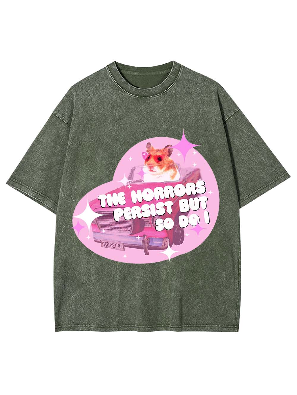 The Horrors Persist But So Do I Washed Tshirt