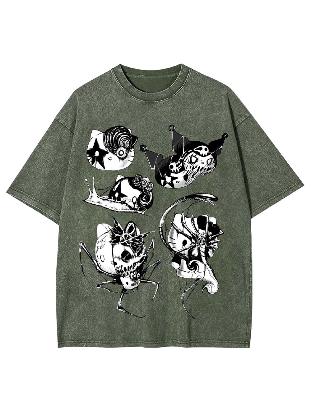 Macabre Creatures Washed Tshirt