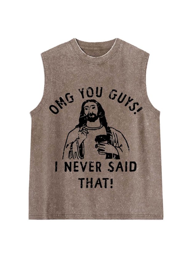 OMG You Guys! Washed Tank Top