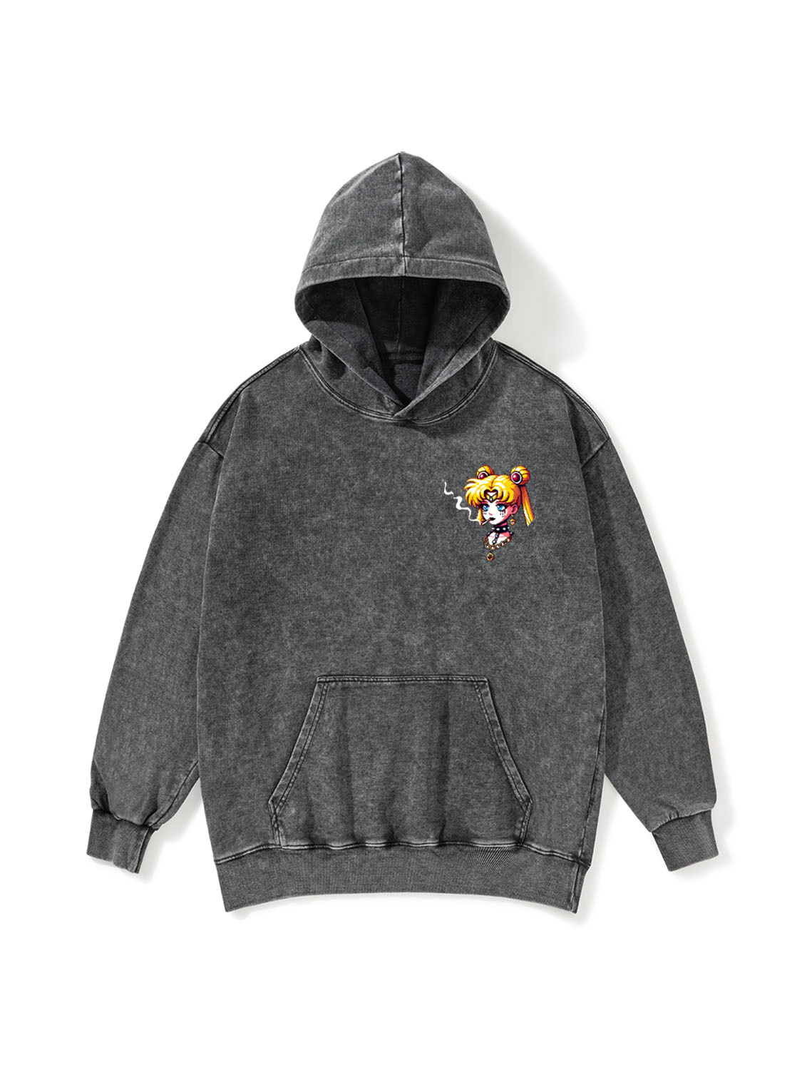 Punk Moon Washed Hoodie