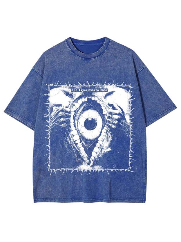 Gaze Into The Abyss Washed Tshirt