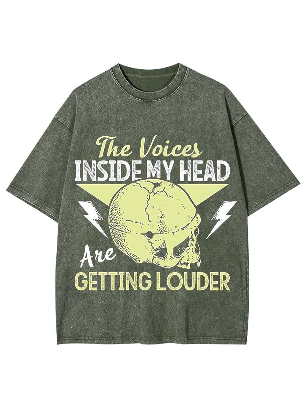 THE VOICES IN MY HEAD ARE GETTING LOUDER WASHED TSHIRT