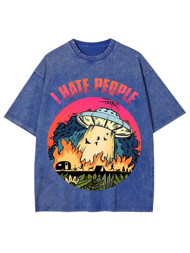 I Hate People Washed Tshirt