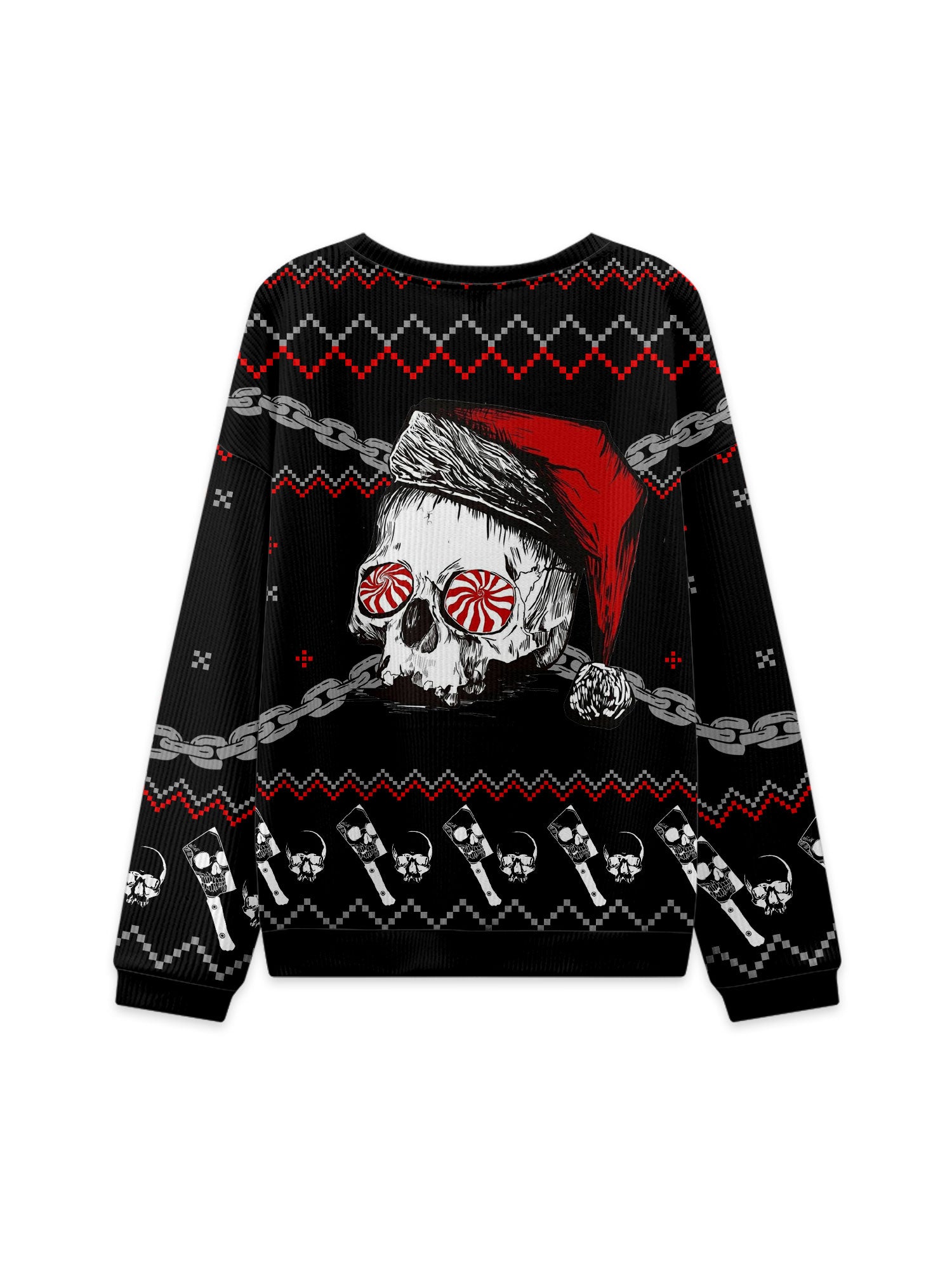 SKULLS AND CHAINS UGLY CHRISTMAS SWEATSHIRT
