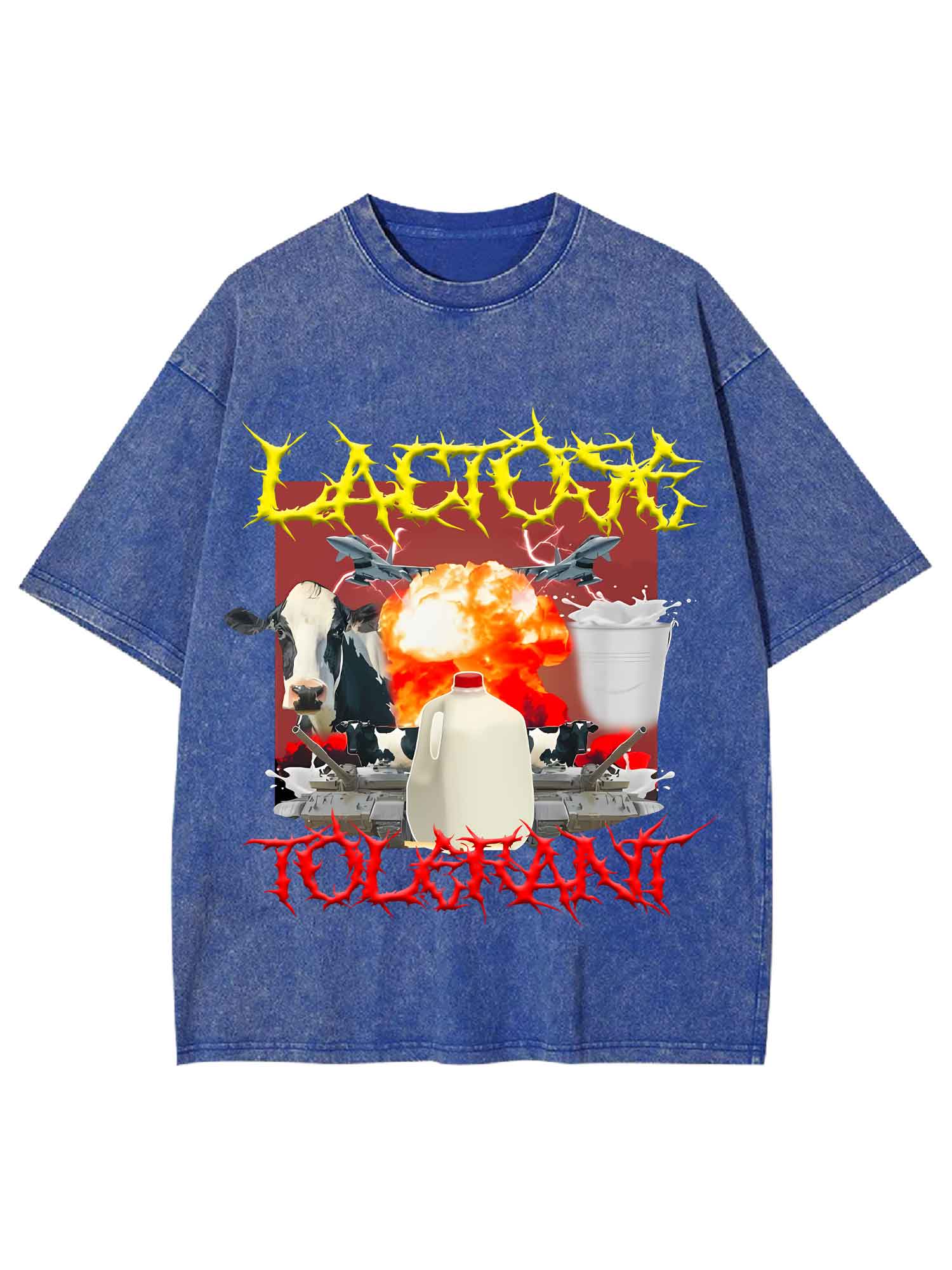 Lactose Intolerant Washed Tshirt