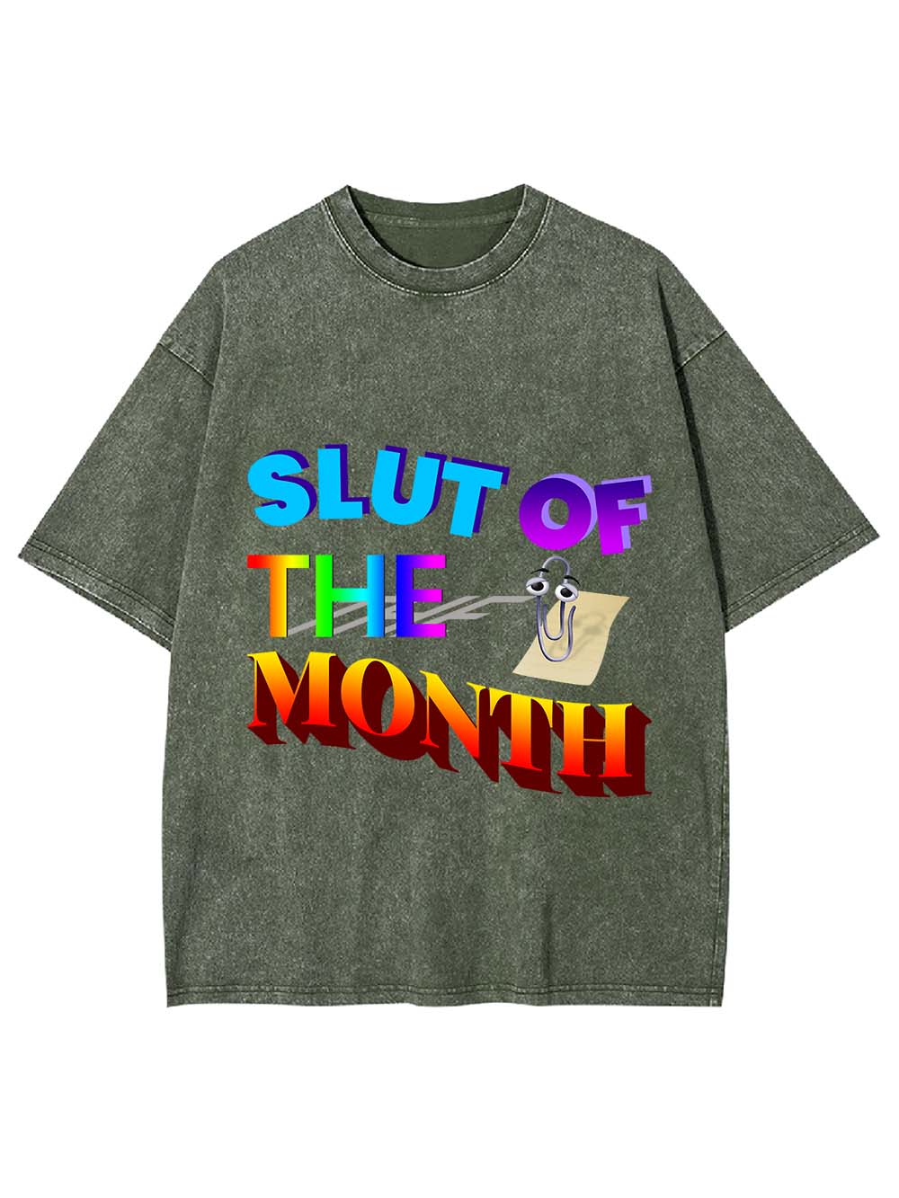 Slut Of The Month Washed Tshirt