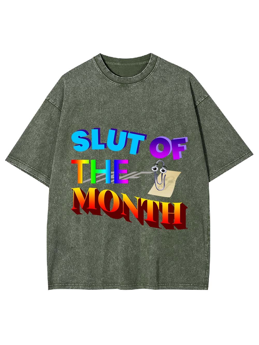 Slut Of The Month Washed Tshirt