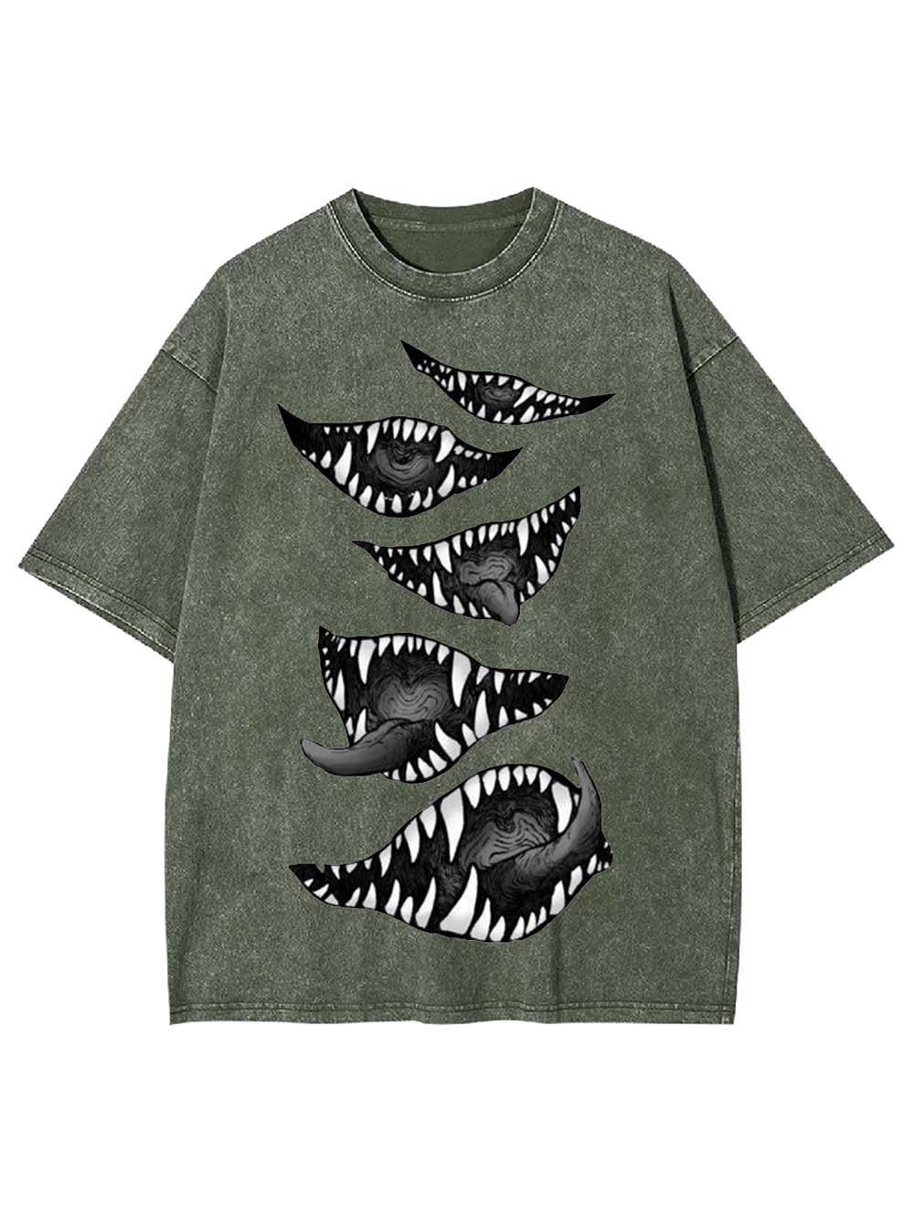 Monstrous Grins Washed Tshirt