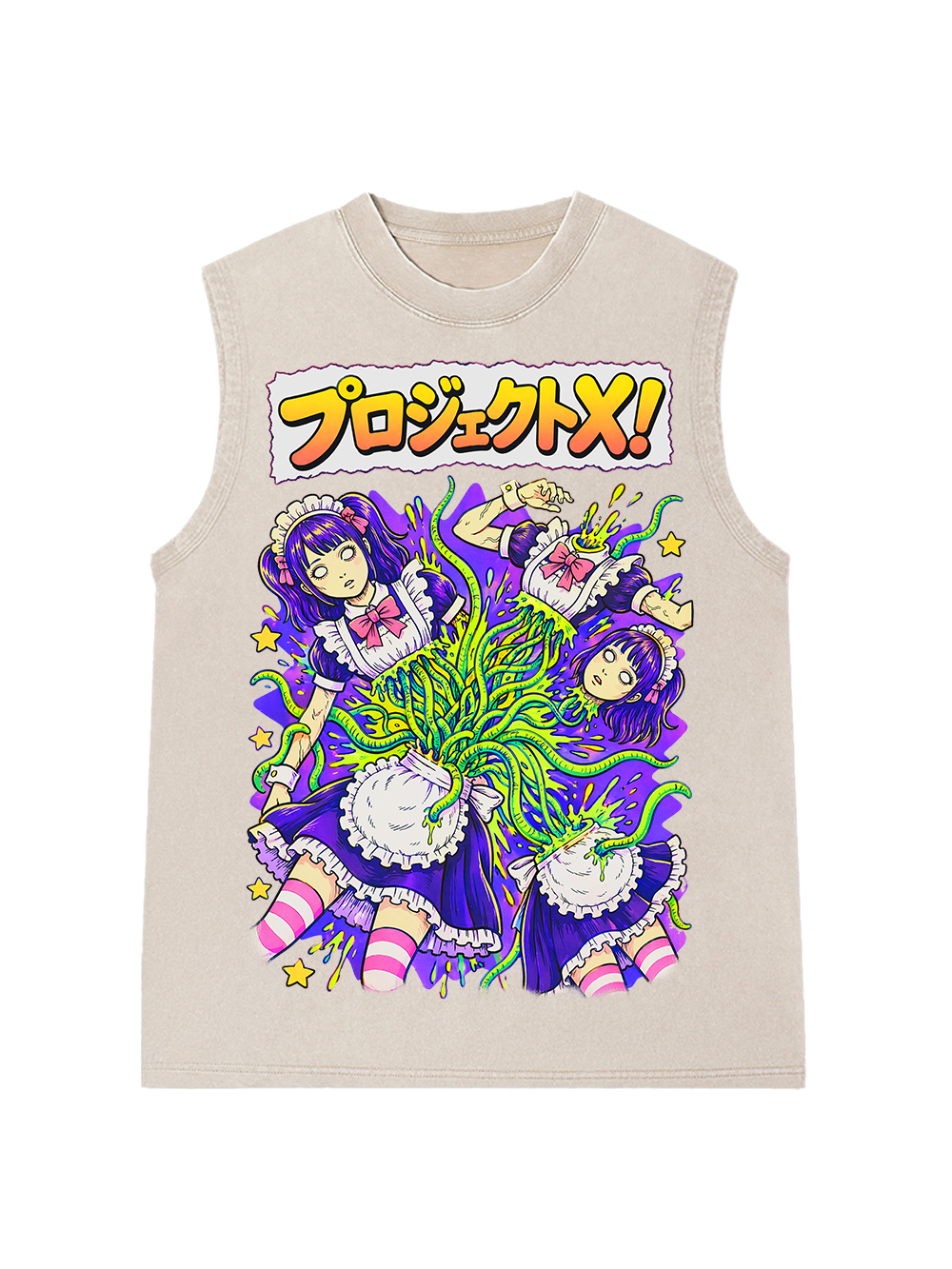 PROJECT X WASHED TSHIRT AAA WASHED TANK
