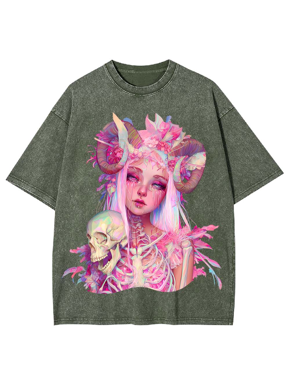 Ethereal Gothic Beauty Washed Tshirt