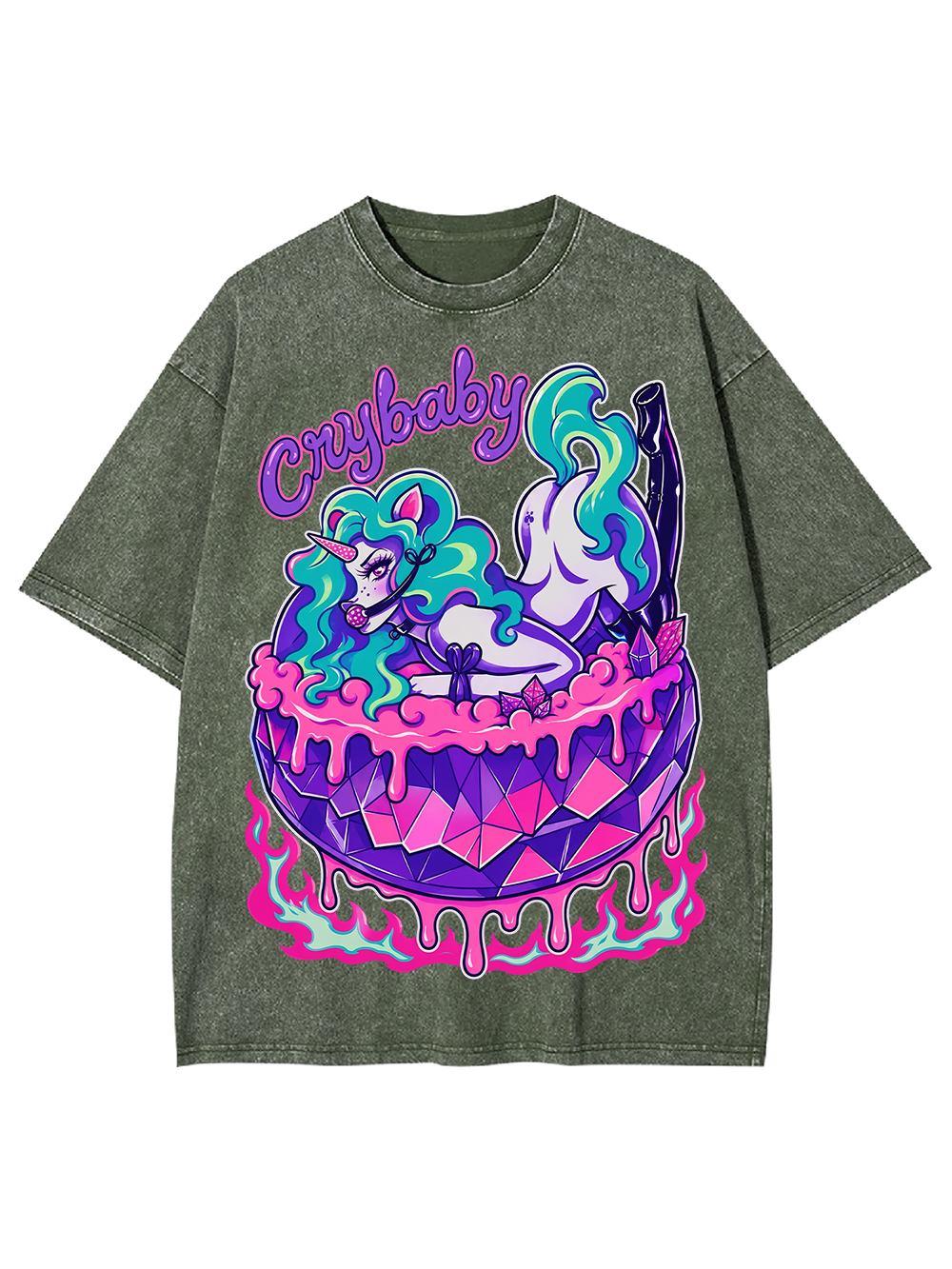 CRYBABY QUEEN AAA WASHED TSHIRT