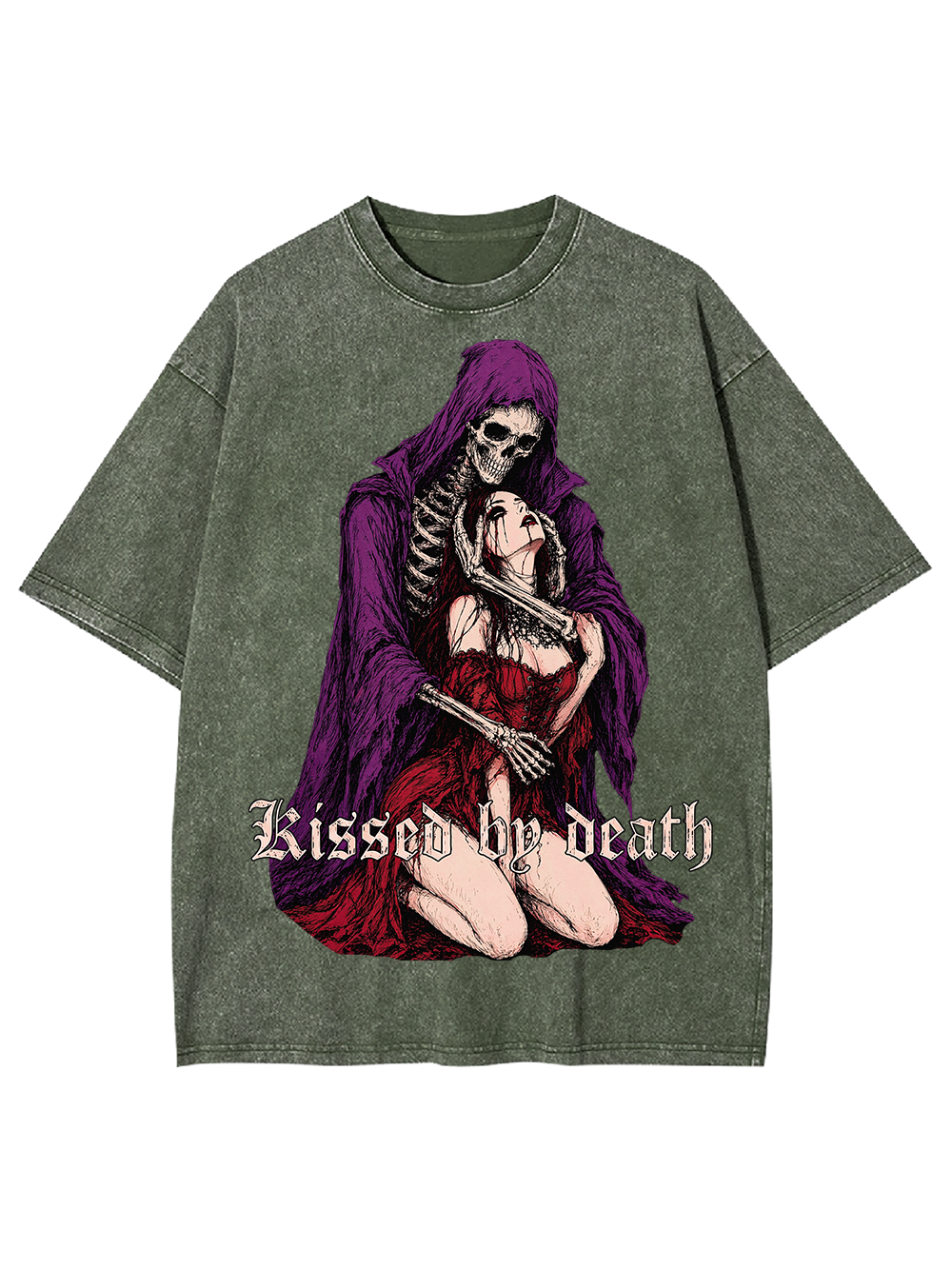 DEATH’S KISS AAA WASHED TSHIRT