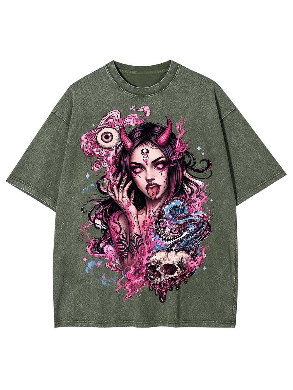 DEMON MUSE AAA WASHED TSHIRT