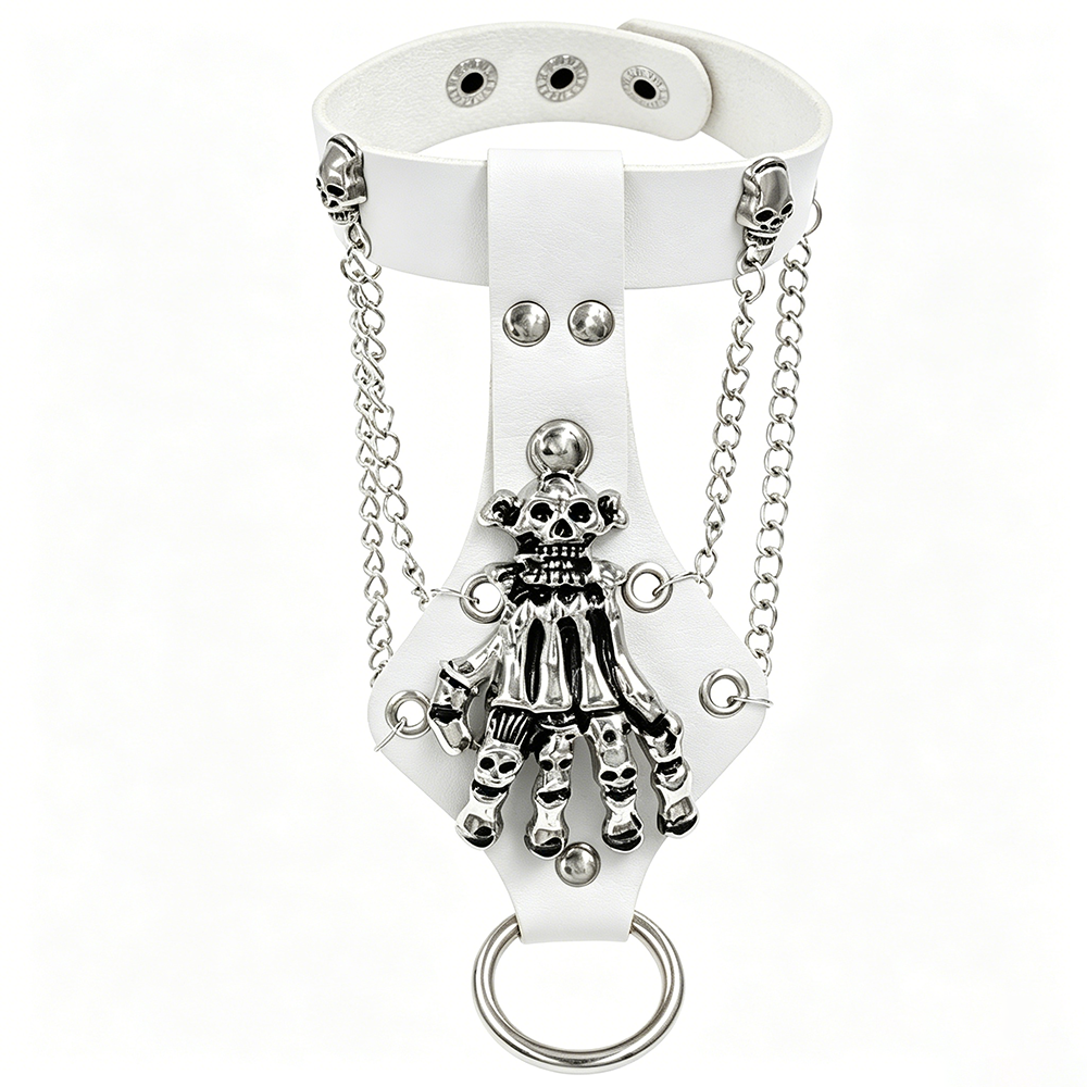 GOTHIC SKELETON PU CLAWS CLO BRACELET