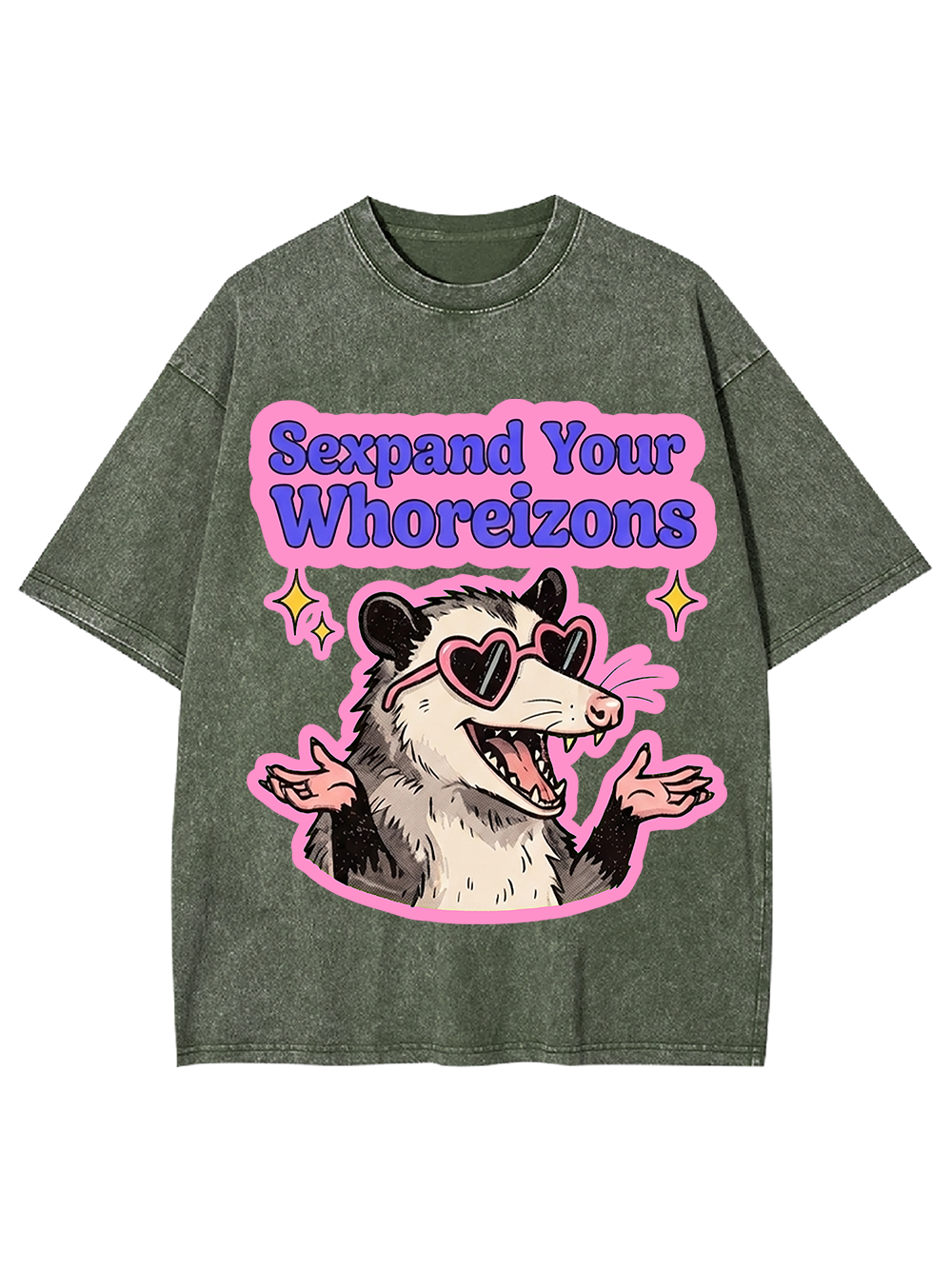 PINK POSSUM VIBES AAA WASHED TSHIRT