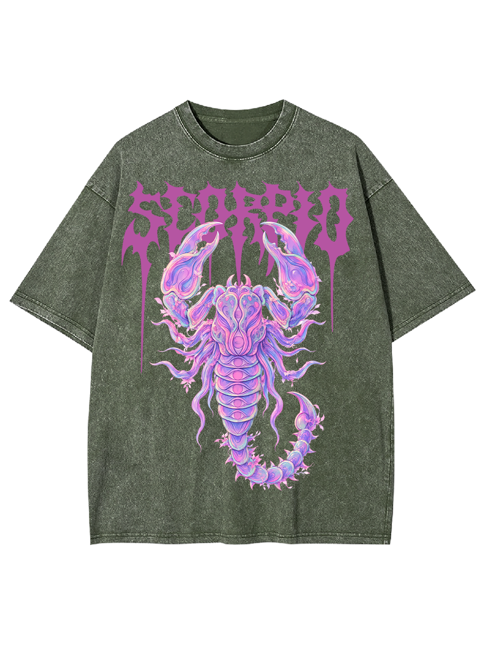 SCORPIO ZODIAC AAA WASHED TSHIRT
