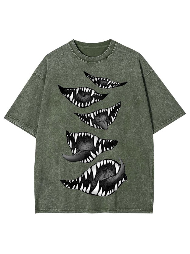 Monstrous Grins Washed Tshirt