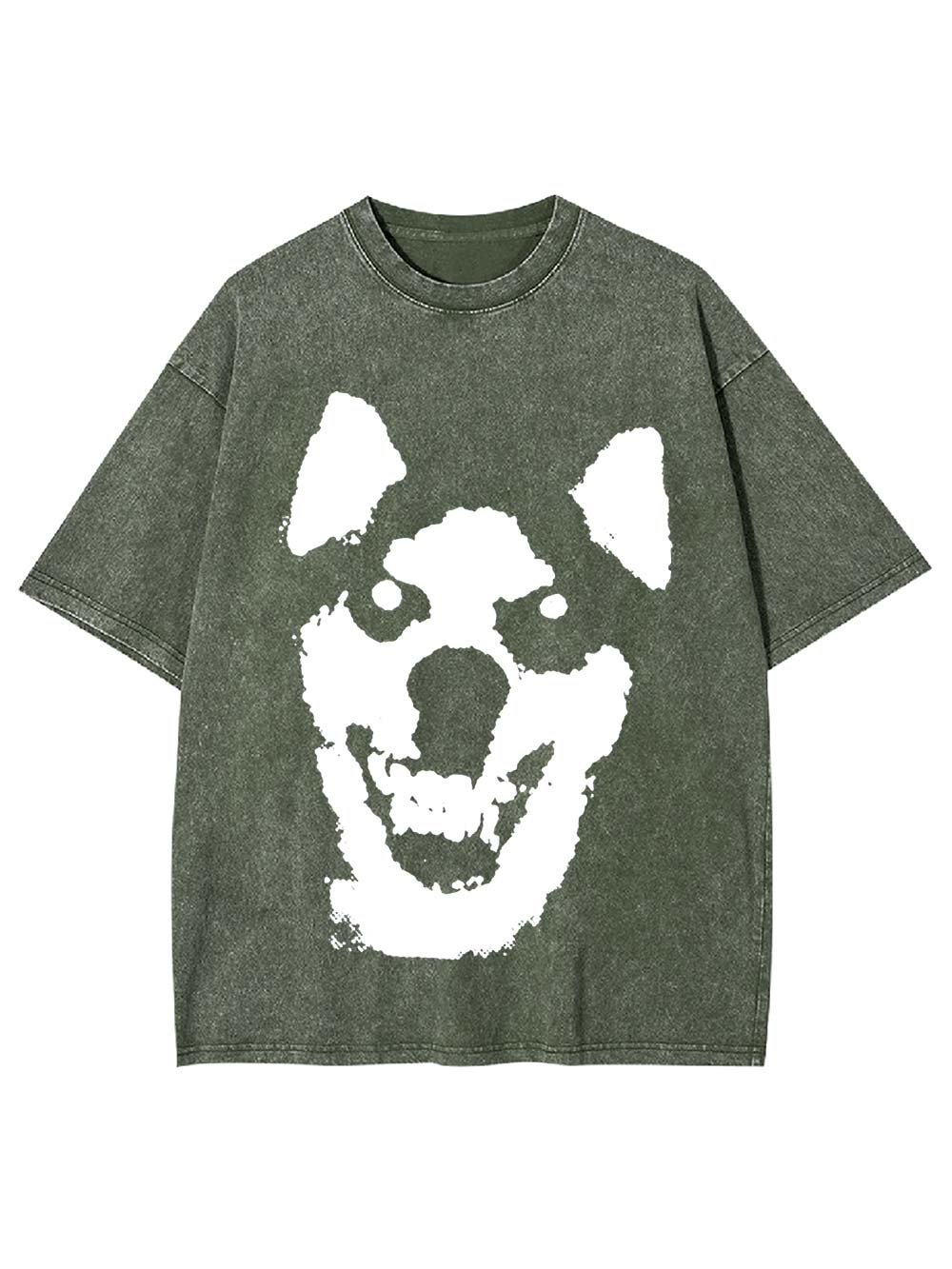 Pixelated Sinister Smil Washed Tshirt