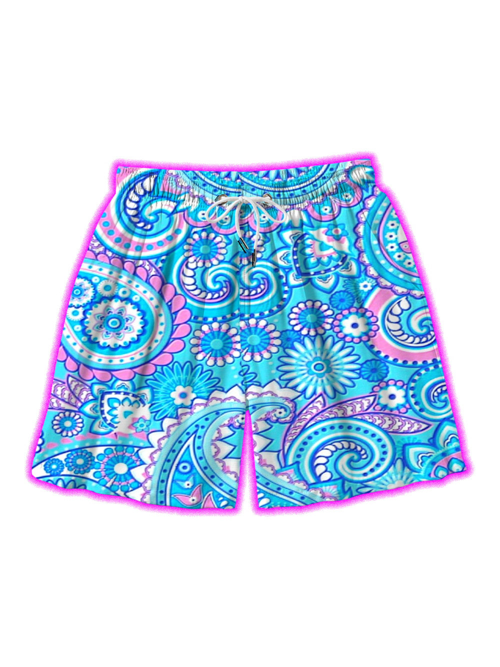 TROPICAL FLORAL ALL OVER PRINT SHORTS