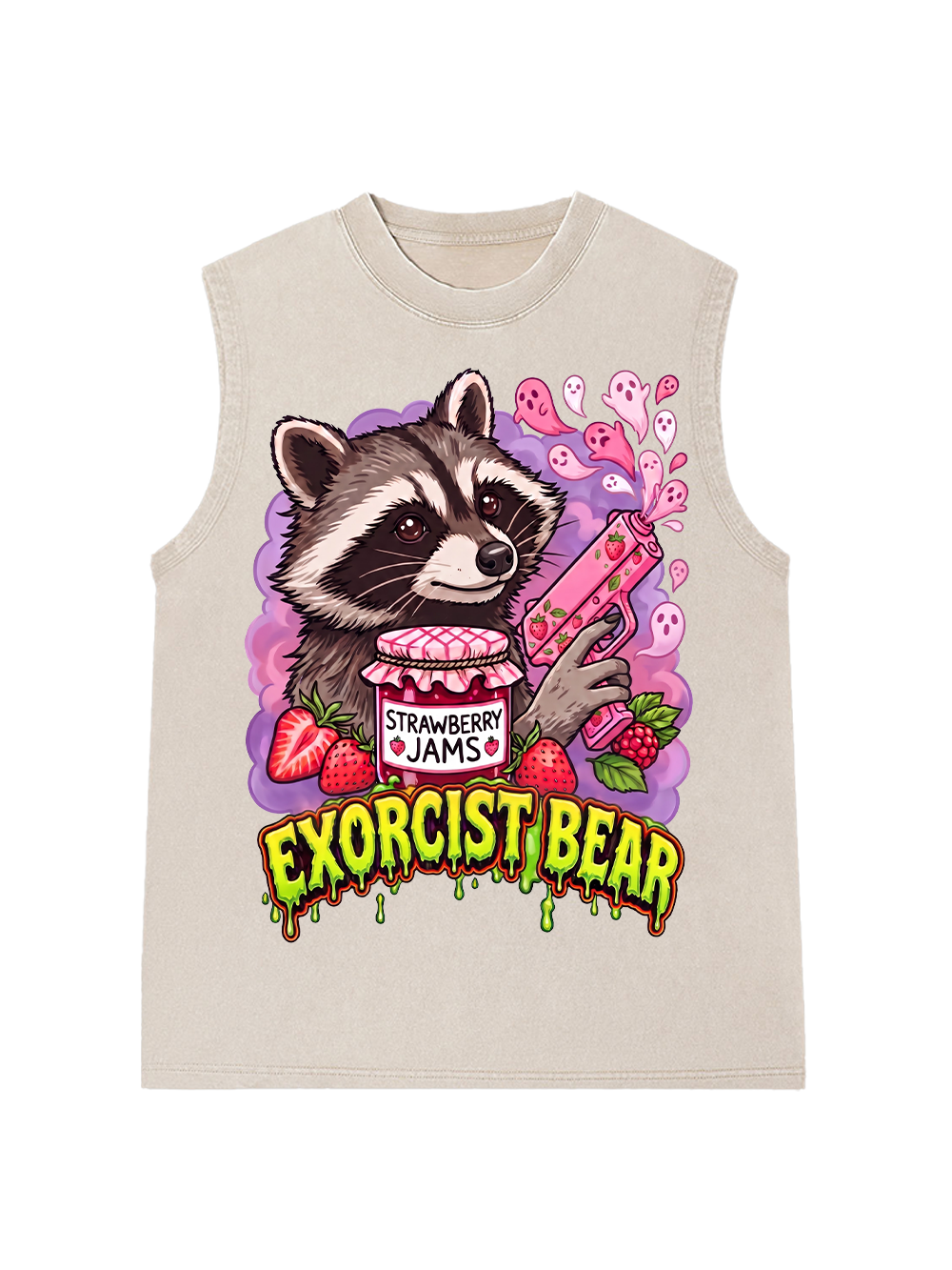 EXORCIST BEAR WASHED TANK