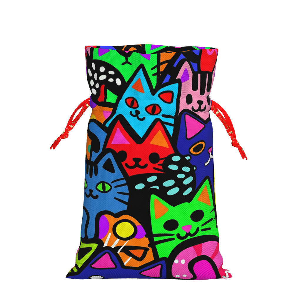 NEON GRAFFITI CATS CLO GIFT BAG