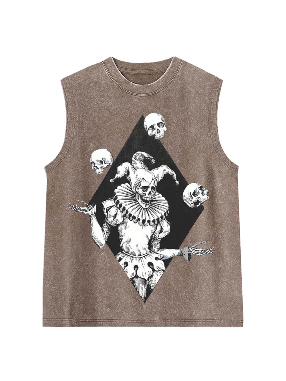 Jester Of Death Washed Tank Top