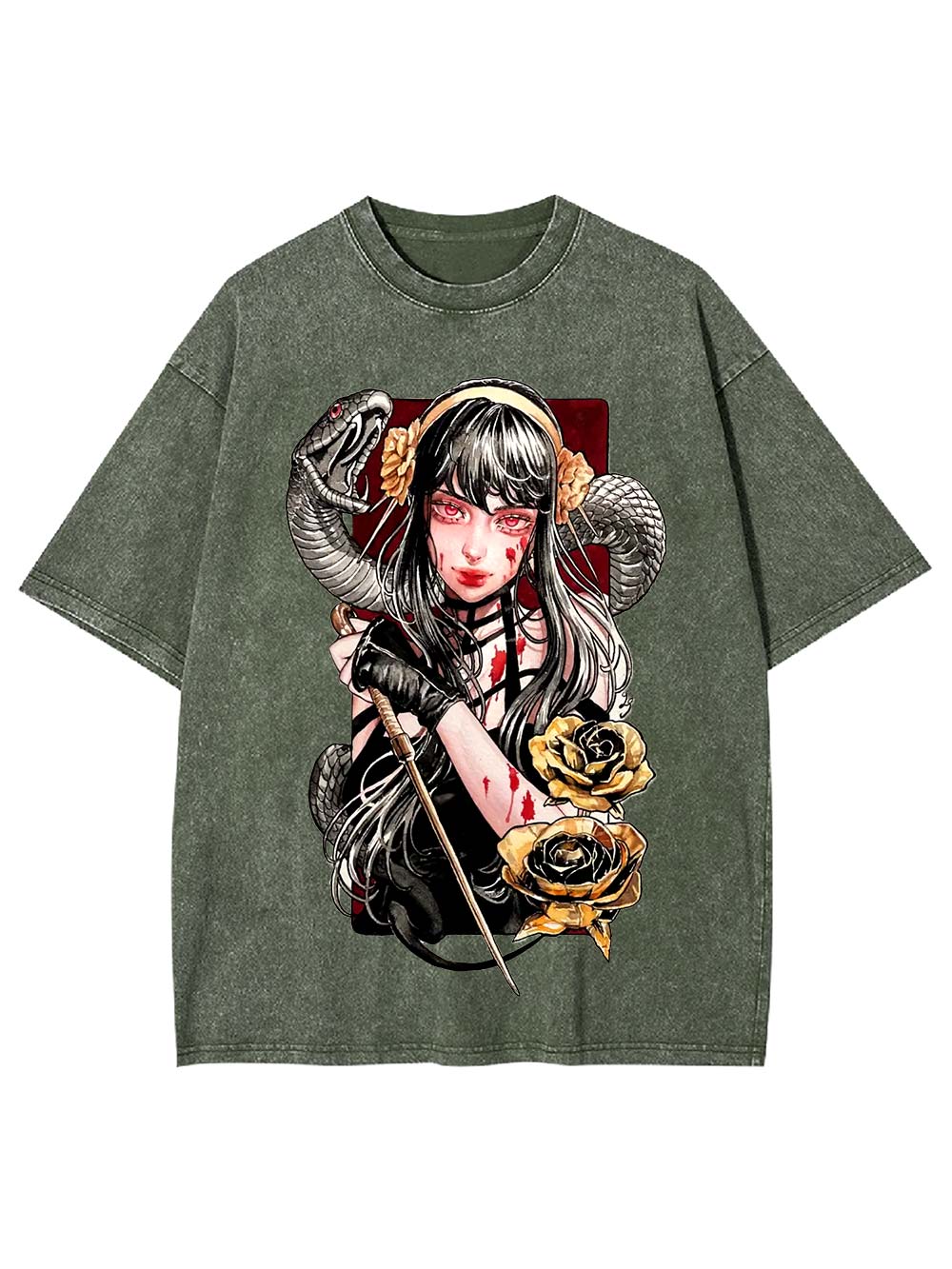 Venomous Beauty Washed Tshirt