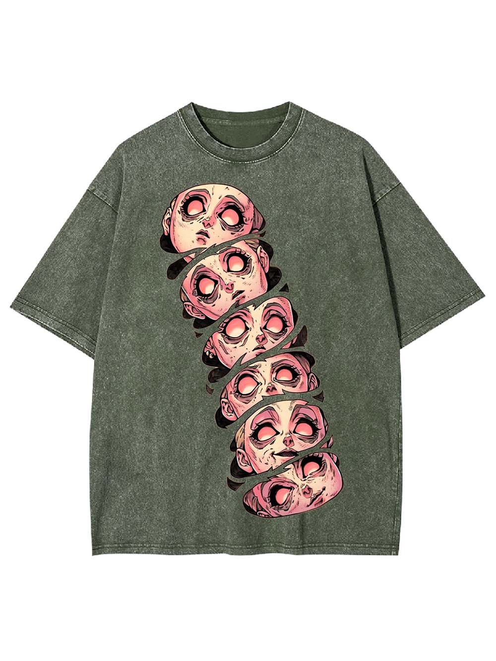 FACES OF DISARRAY WASHED TSHIRT