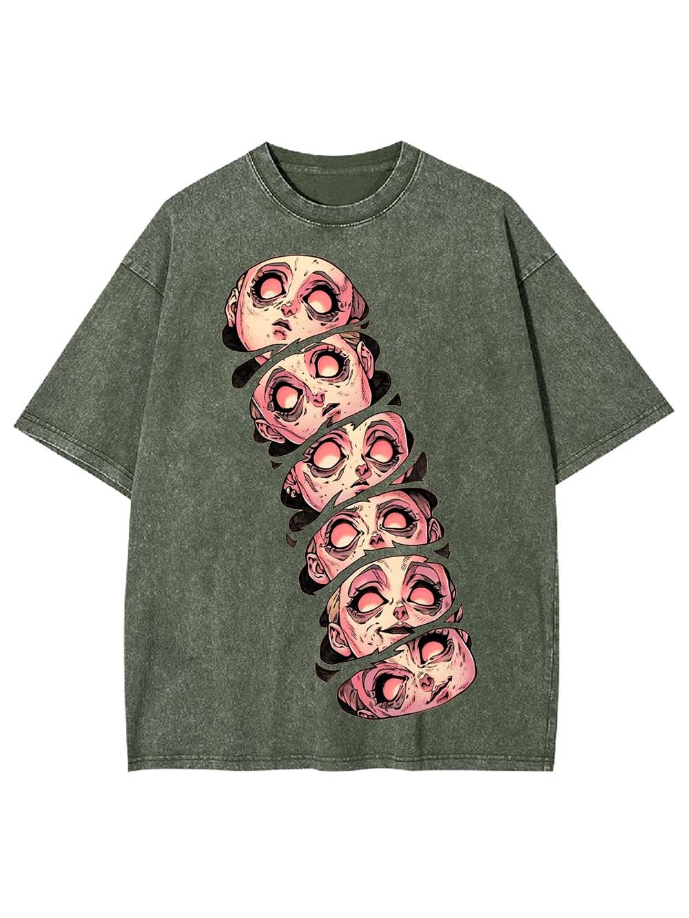 FACES OF DISARRAY WASHED TSHIRT