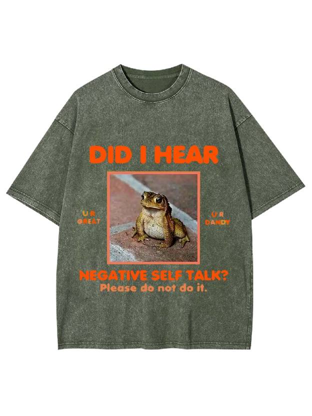 Positive Vibes Frog Washed Tshirt