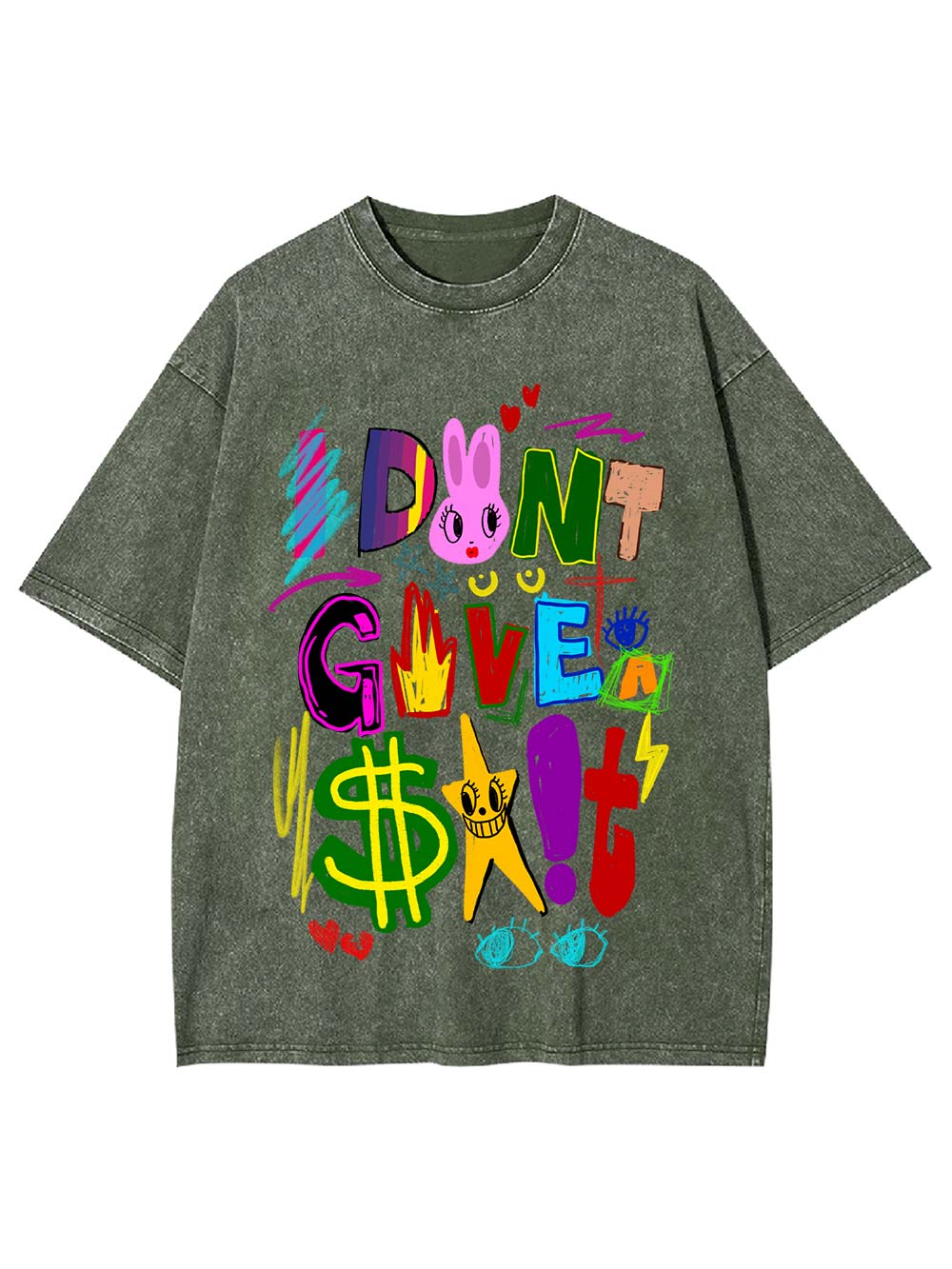 I Don't Give A $#!t Washed Tshirt