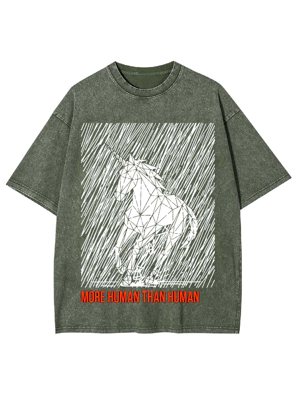 More Human Than Human Washed Tshirt