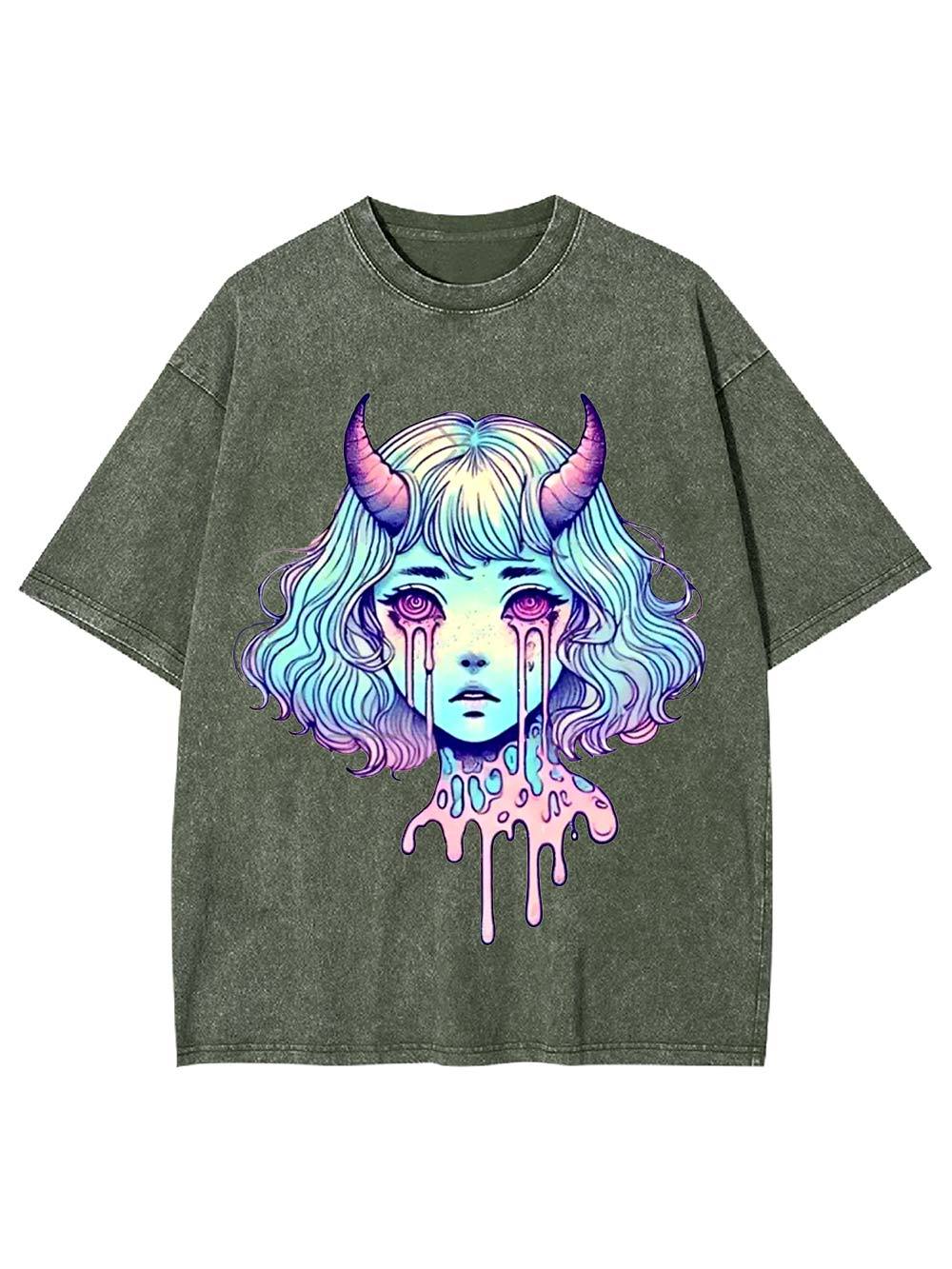 Melting Tears Washed Tshirt