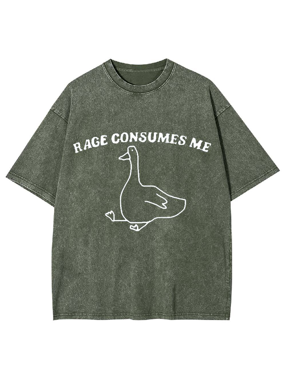 Rage Consumes Me Washed Tshirt