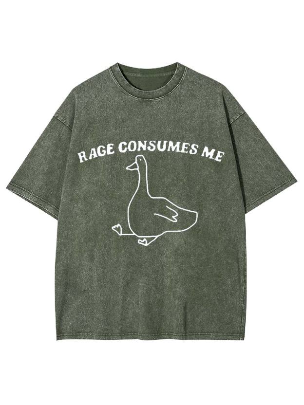 Rage Consumes Me Washed Tshirt