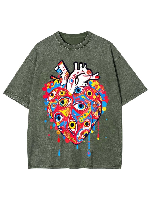 EYE OF THE HEART WASHED TSHIRT