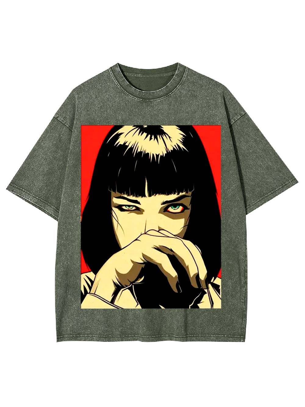 Piercing Gaze Washed Tshirt
