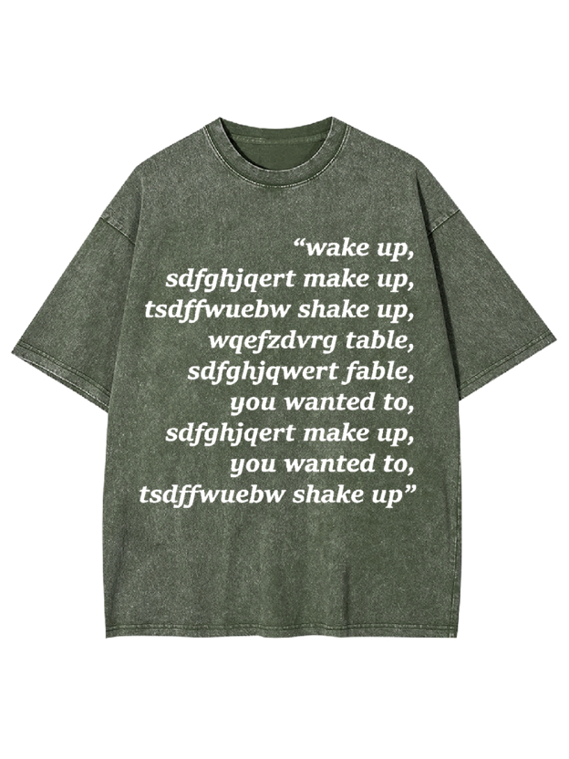 Wake Up Chaos Washed Tshirt