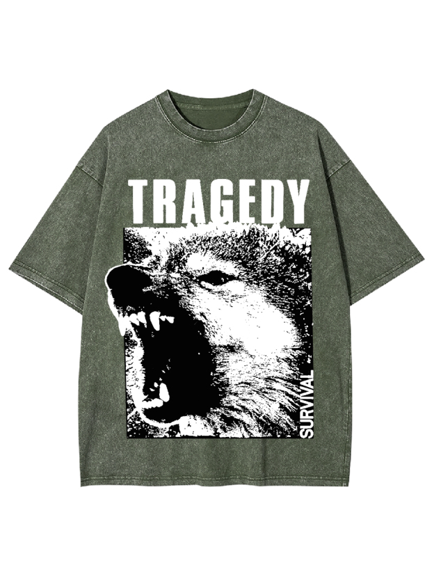 Tragedy Survival Washed Tshirt