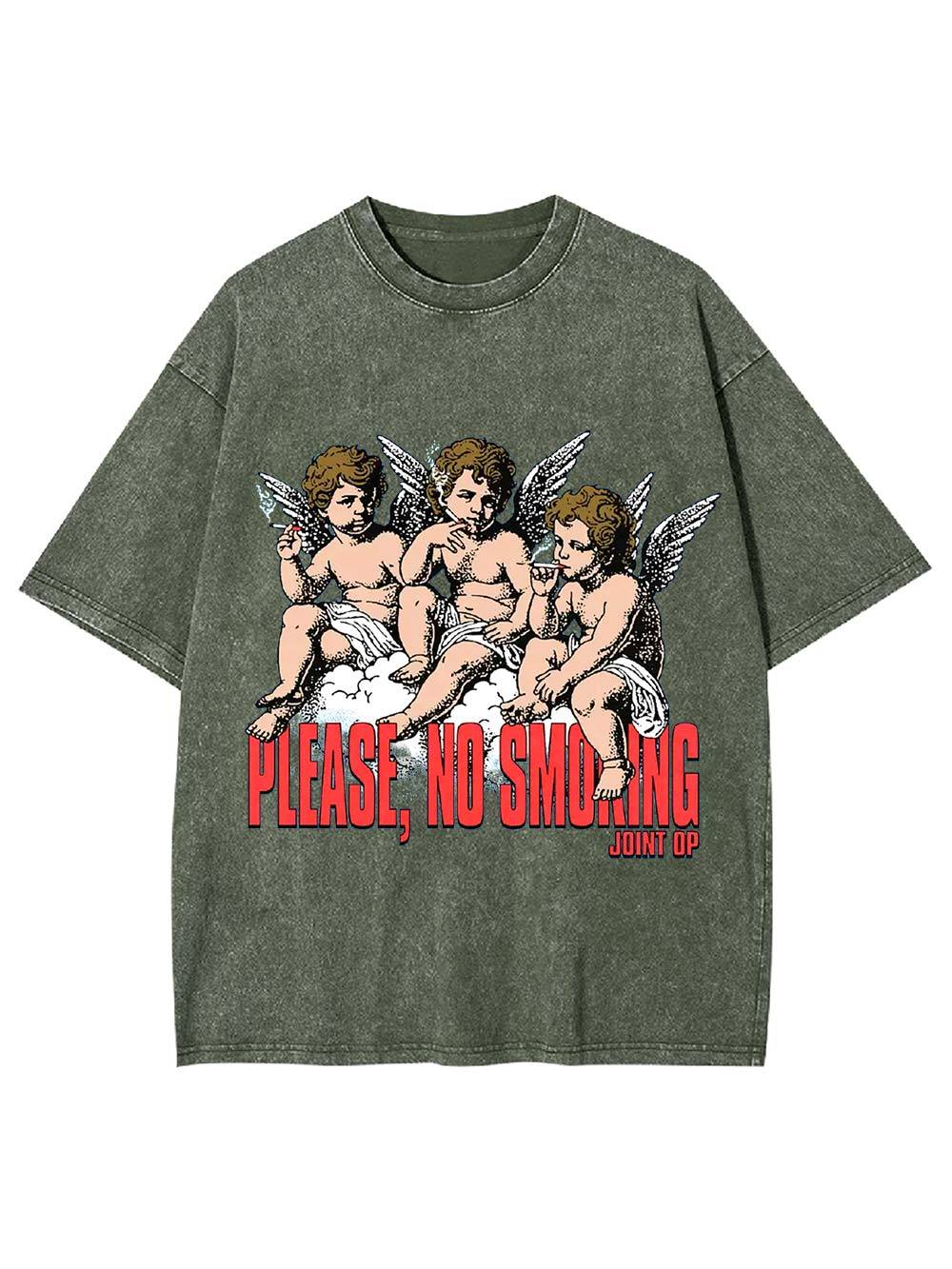 Please, No Smoking Washed Tshirt