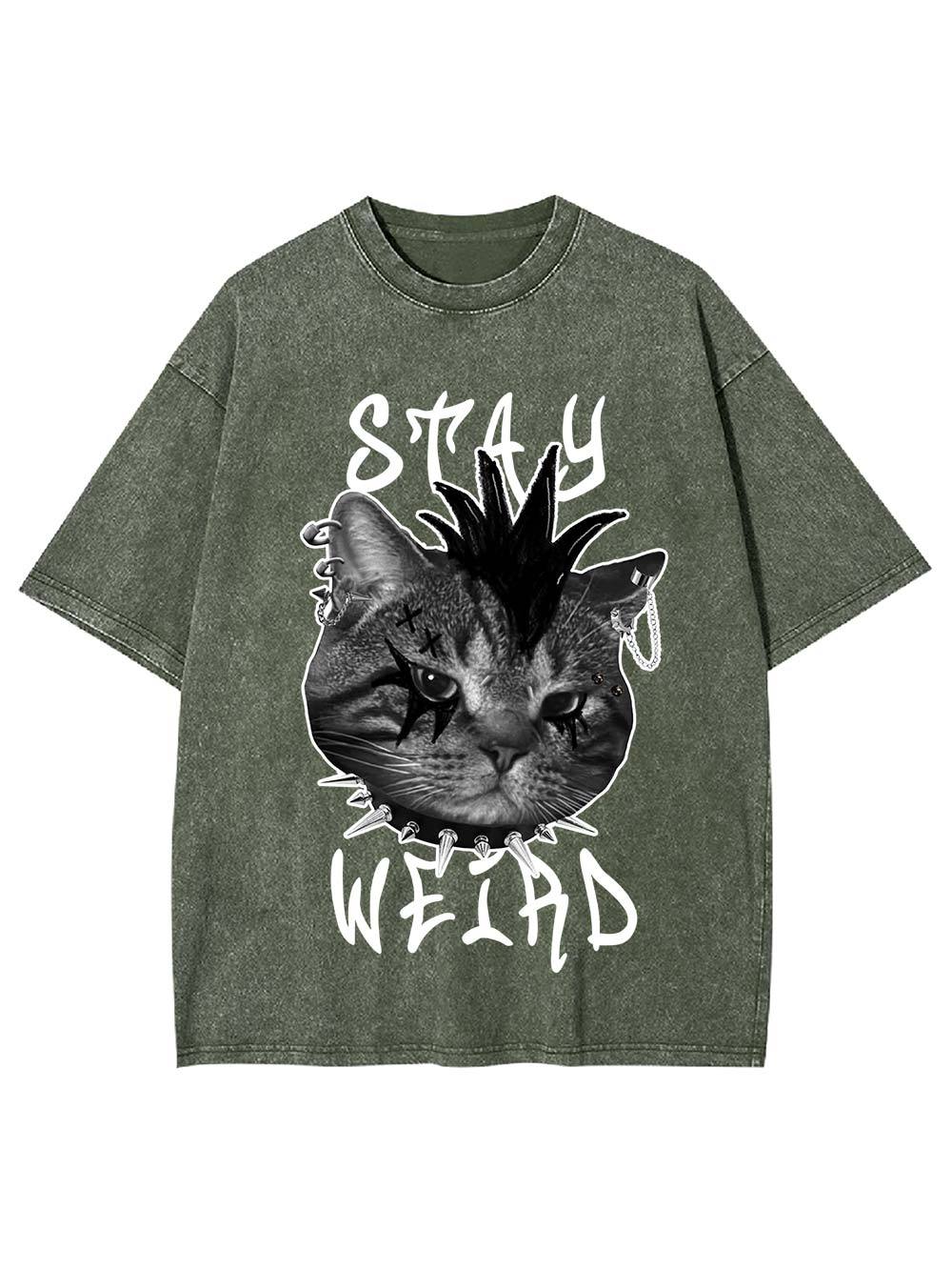 Stay Weird Washed Tshirt