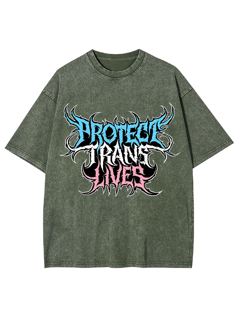 Protect Trans Lives Washed Tshirt