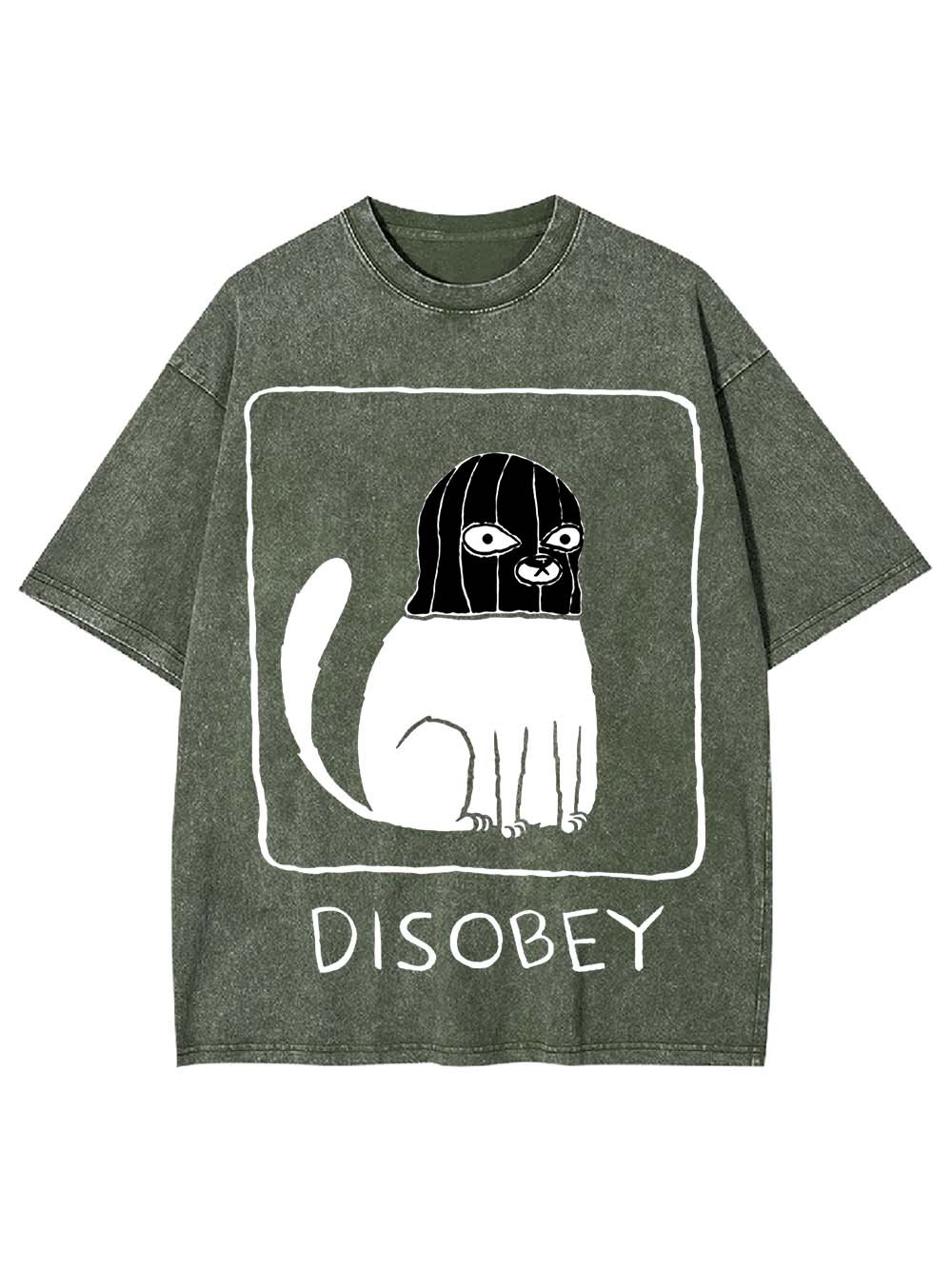 Disobey Washed Tshirt