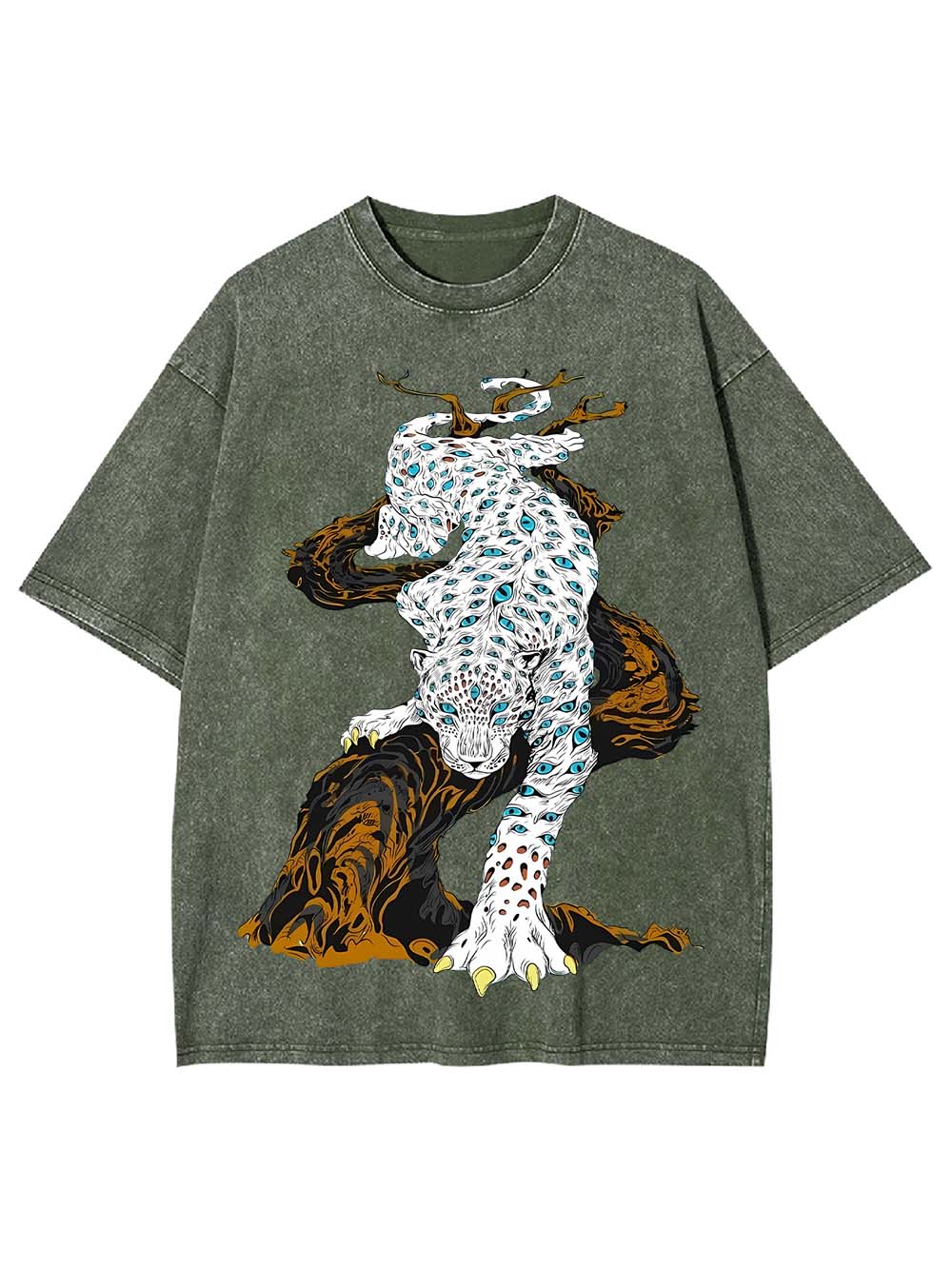 Eyes Of A Leopard Washed Tshirt